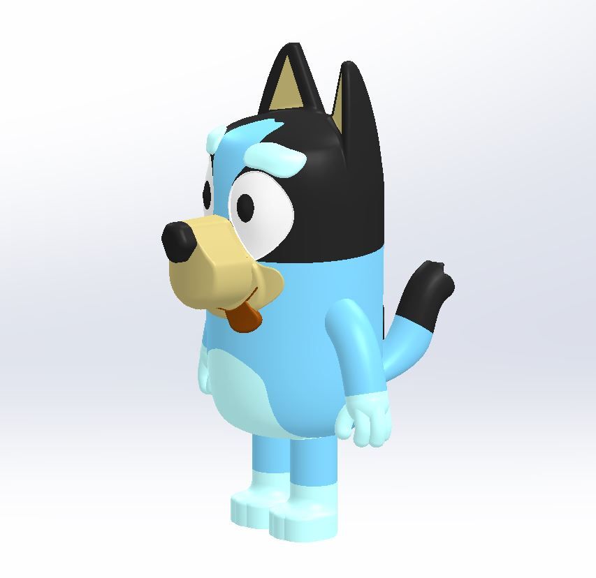 bluey 3d model