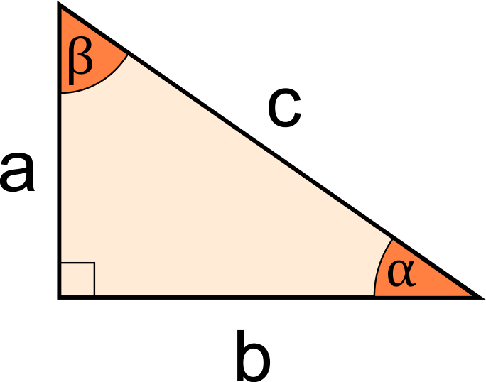 right angled triangle length calculator