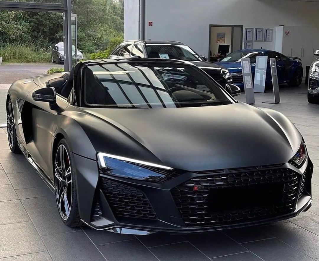 audi r8 matte black