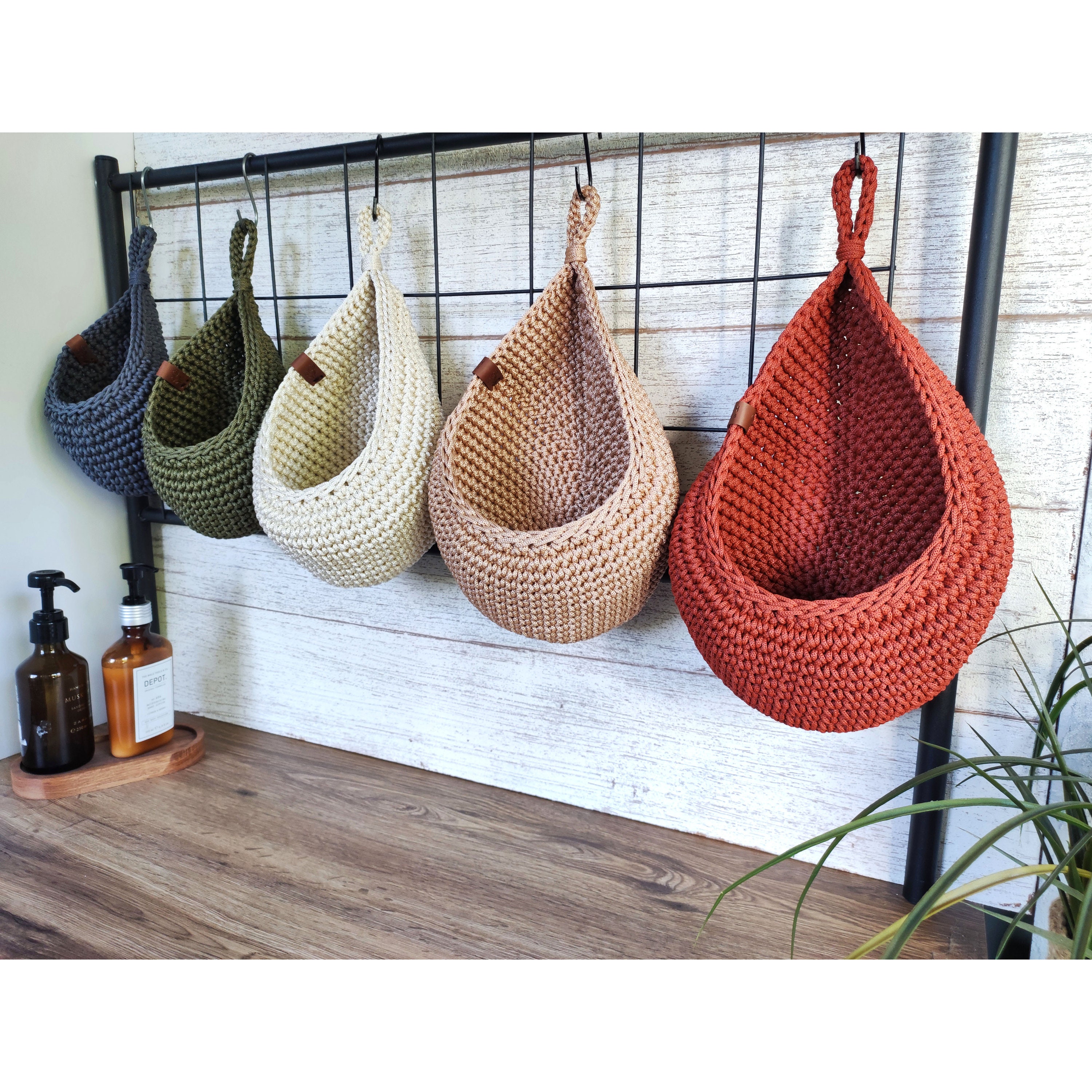 planter baskets wall