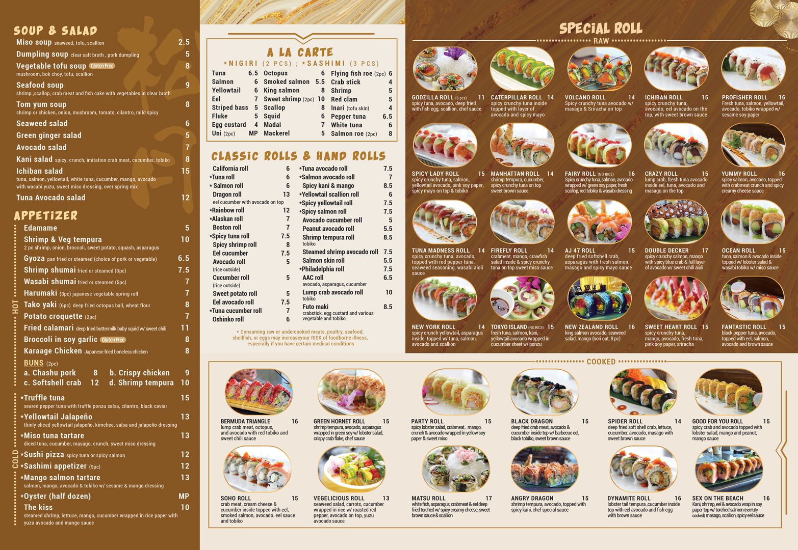 matsu sushi & grill menu