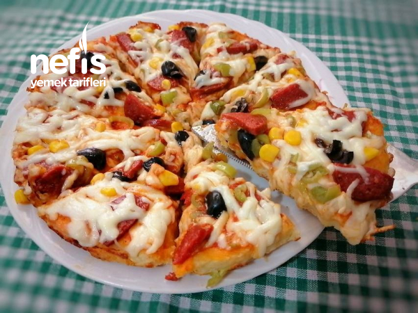 hazır pizza tavada olur mu