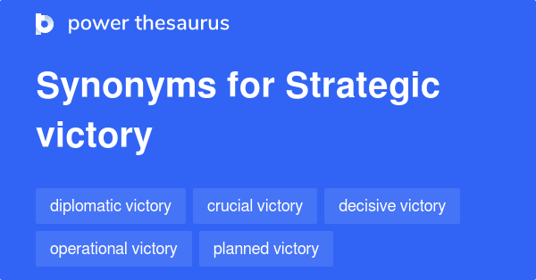 synonyms for victory