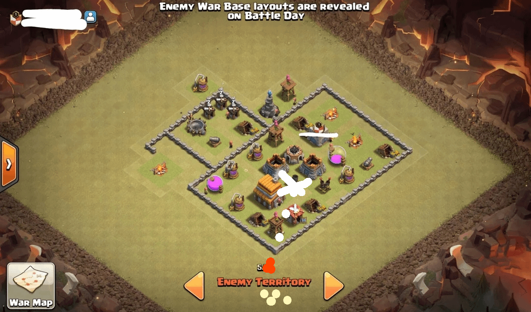 town hall 5 war base