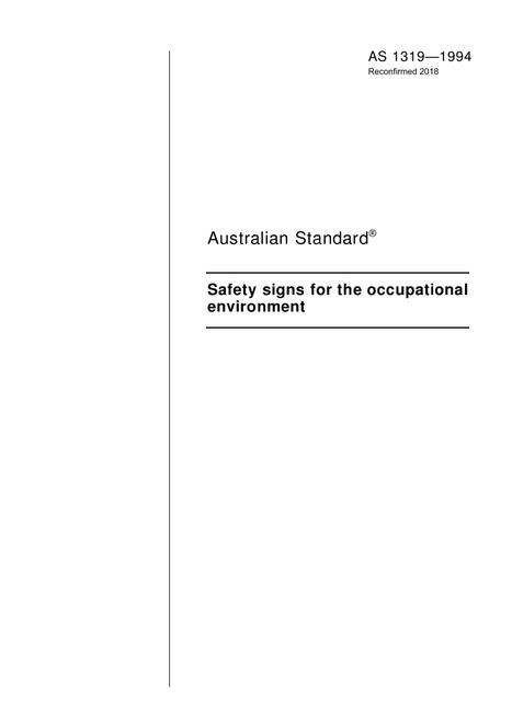 australian standard 1319