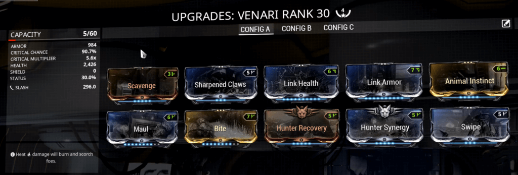 warframe venari build