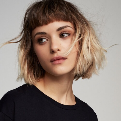 haircuts with bangs and layers for short hair