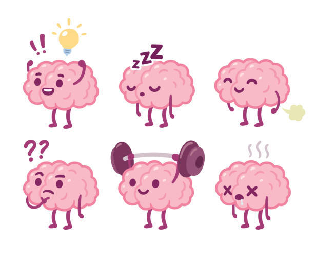 cute brain clipart