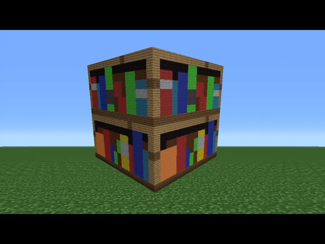 how to build a bookshelf minecraft