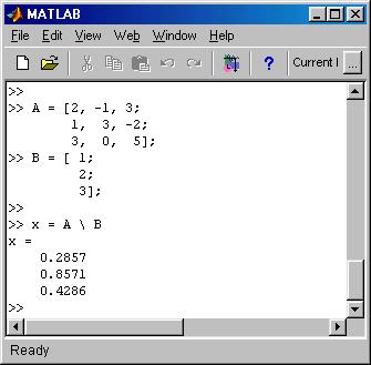 matlab inverse matrix command