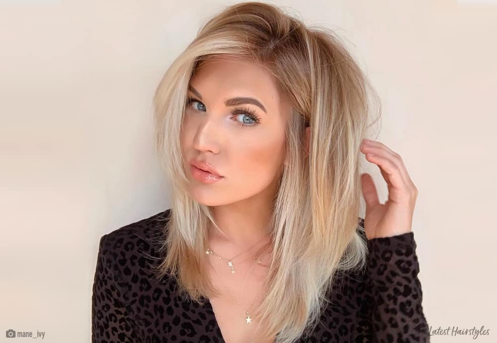 blonde medium hair styles