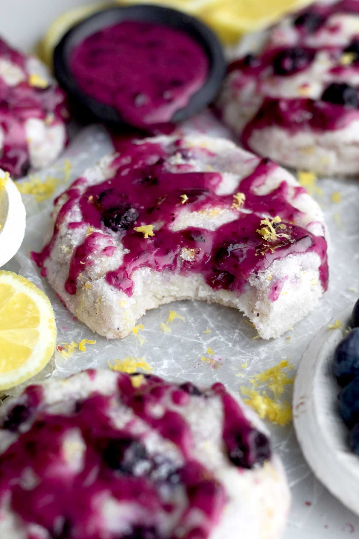 laneandgreyfare lemon blueberry cookies