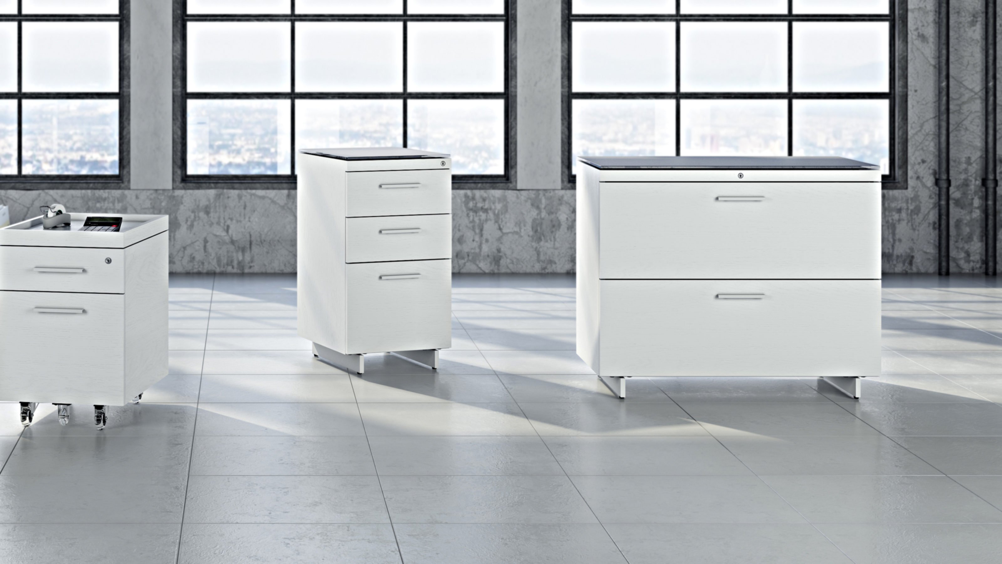 white file cabinet