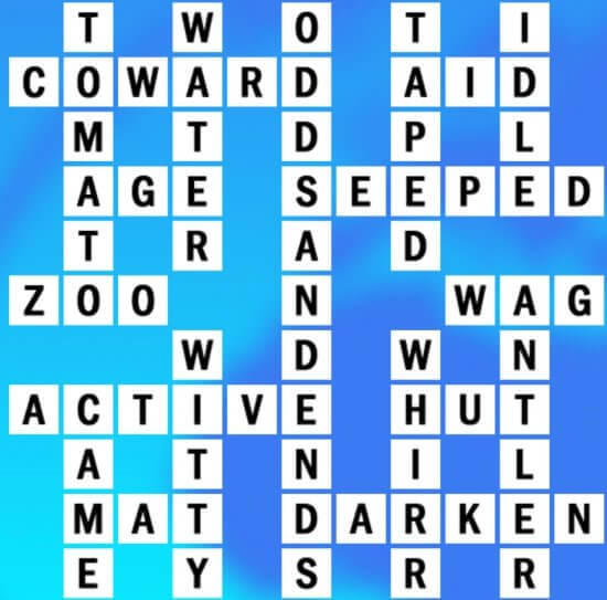 drained crossword clue