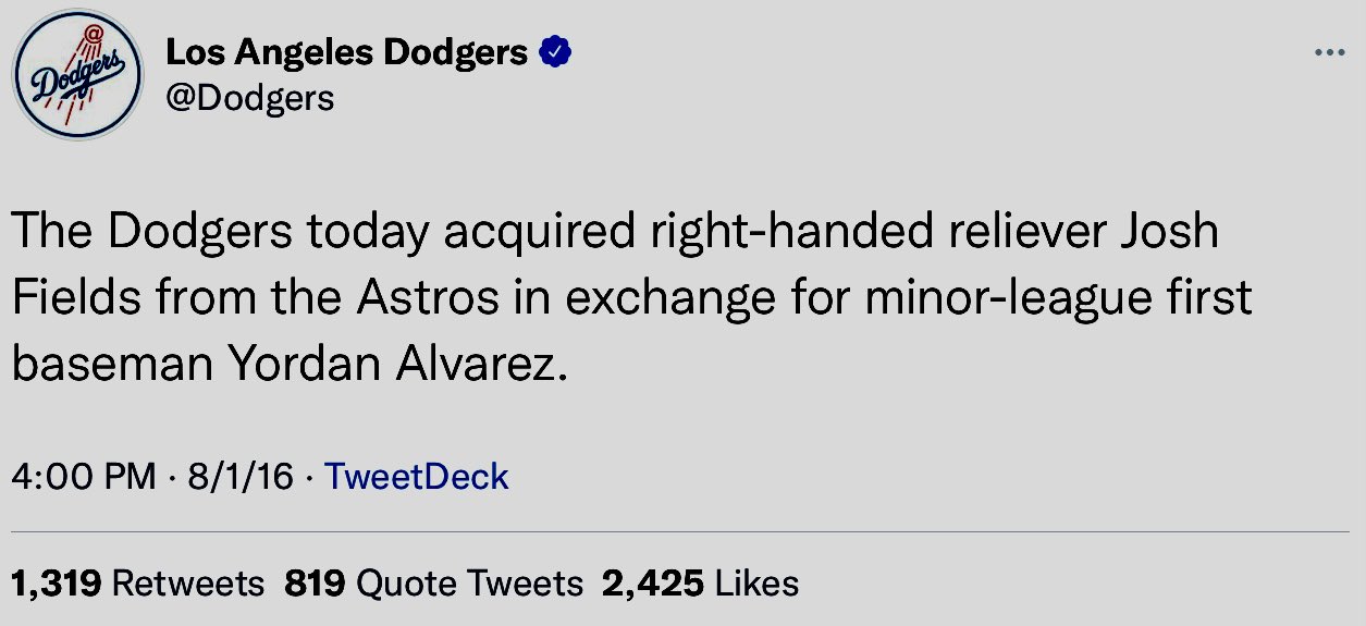 dodgers tweets