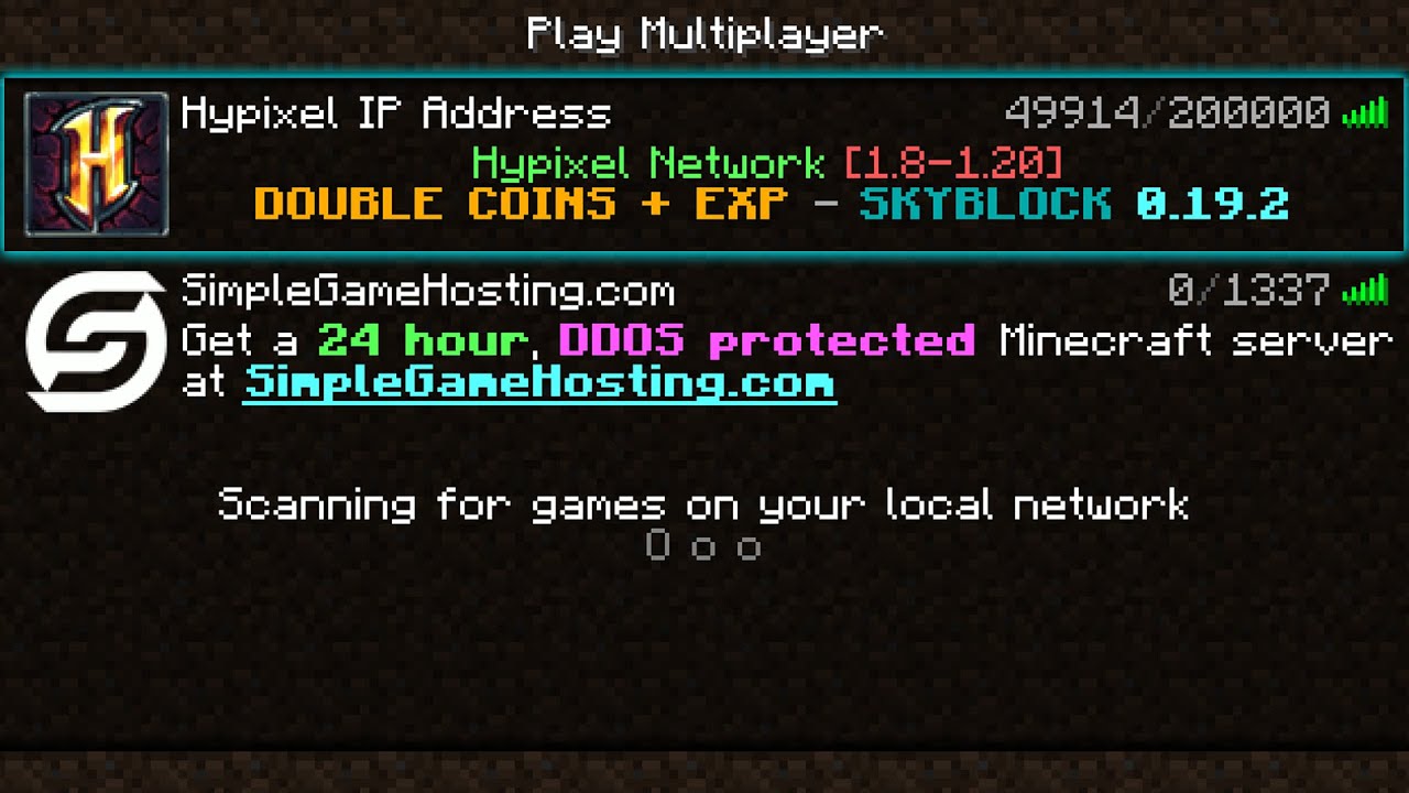 hypixel server ip