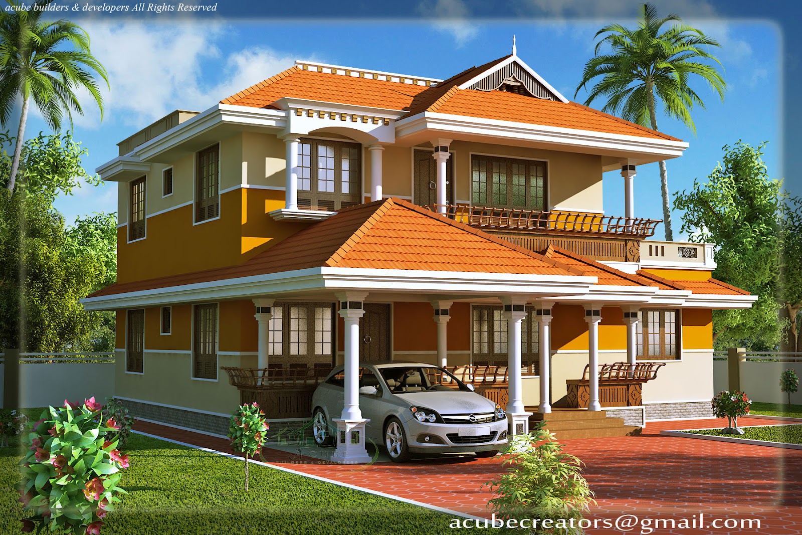 kerala duplex house design