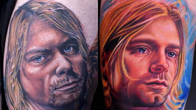 tatuajes de kurt cobain