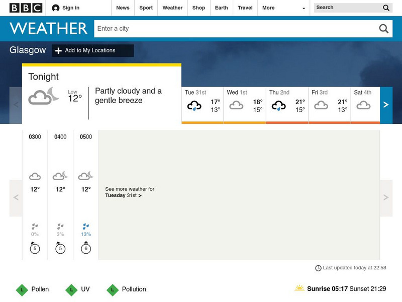 bbc glasgow weather