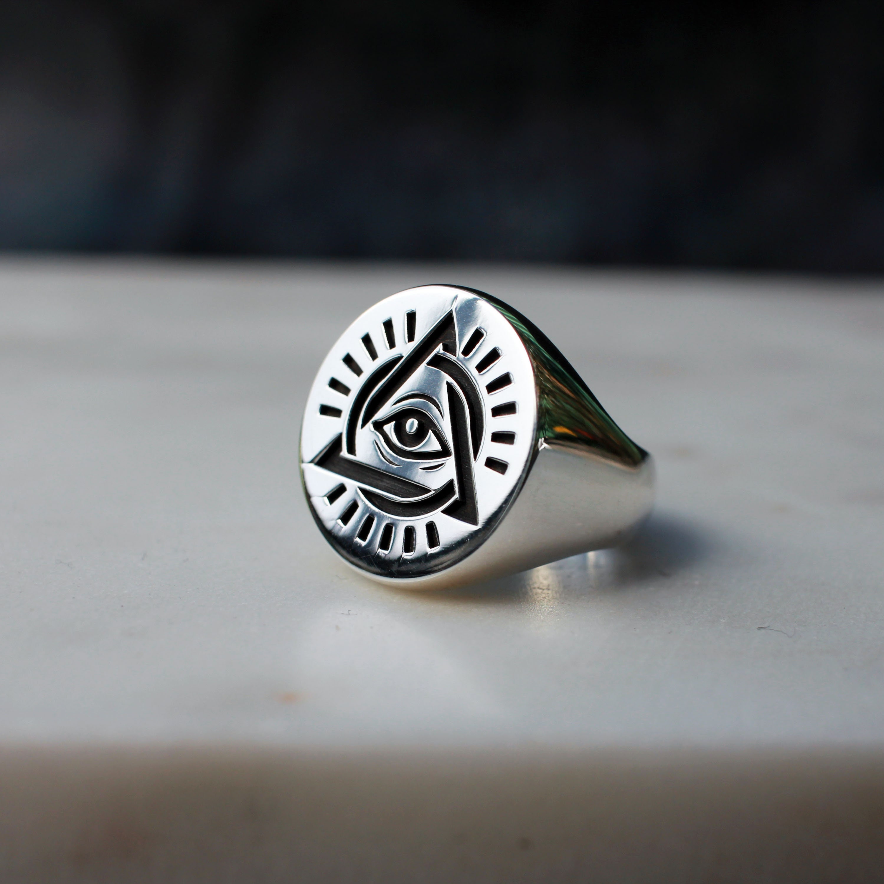 all seeing eye signet ring