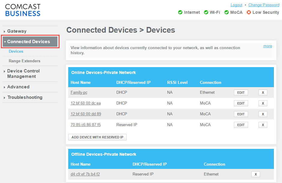 comcast business login