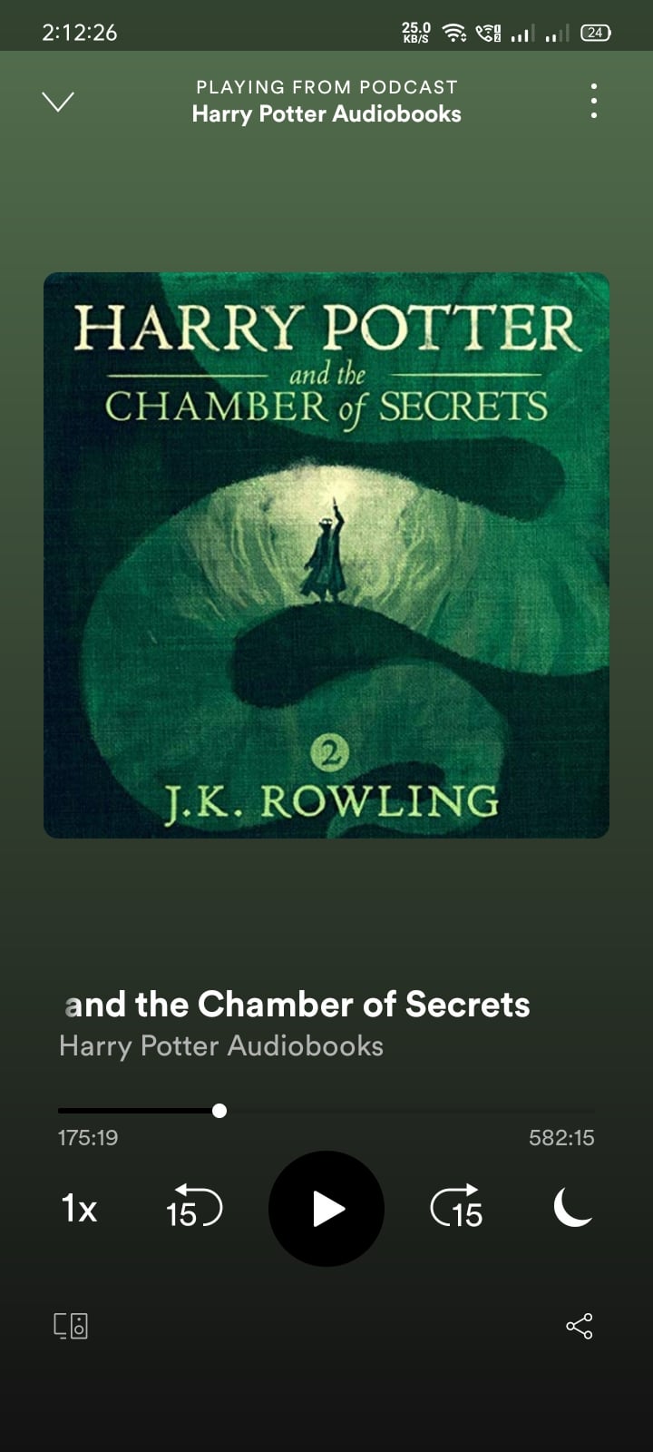 harry potter audiobooks on spotify