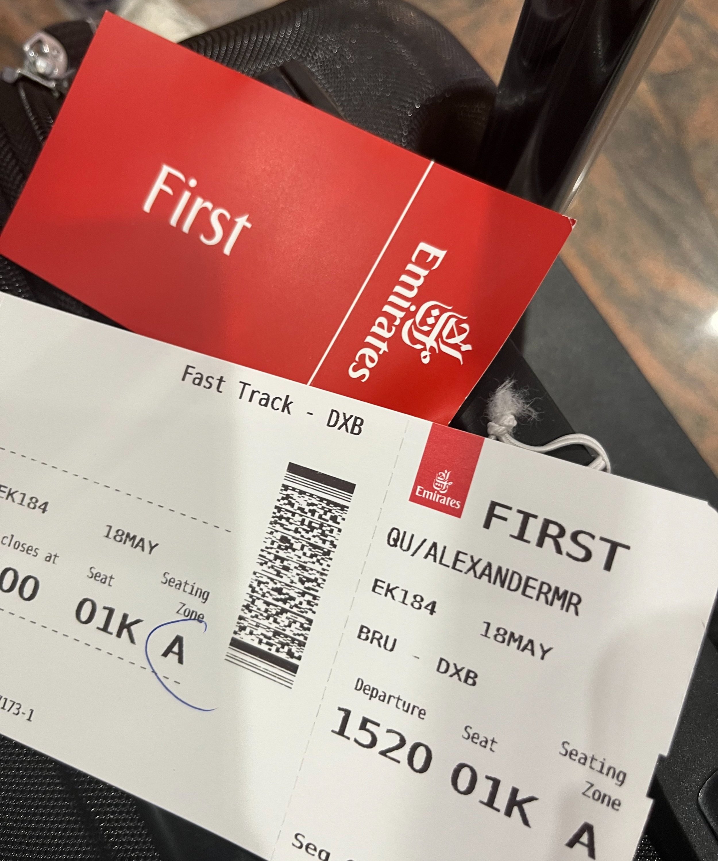 emirates first class ticket