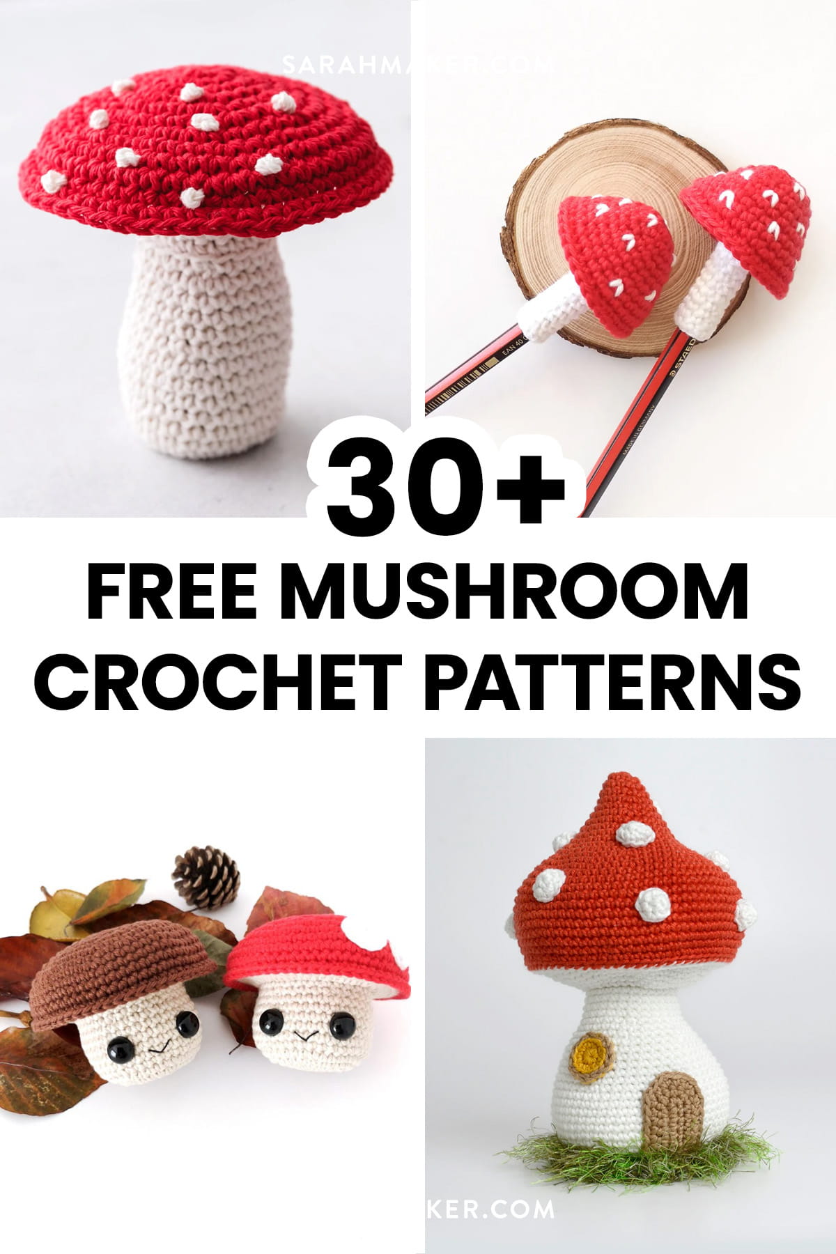 mini mushroom crochet pattern