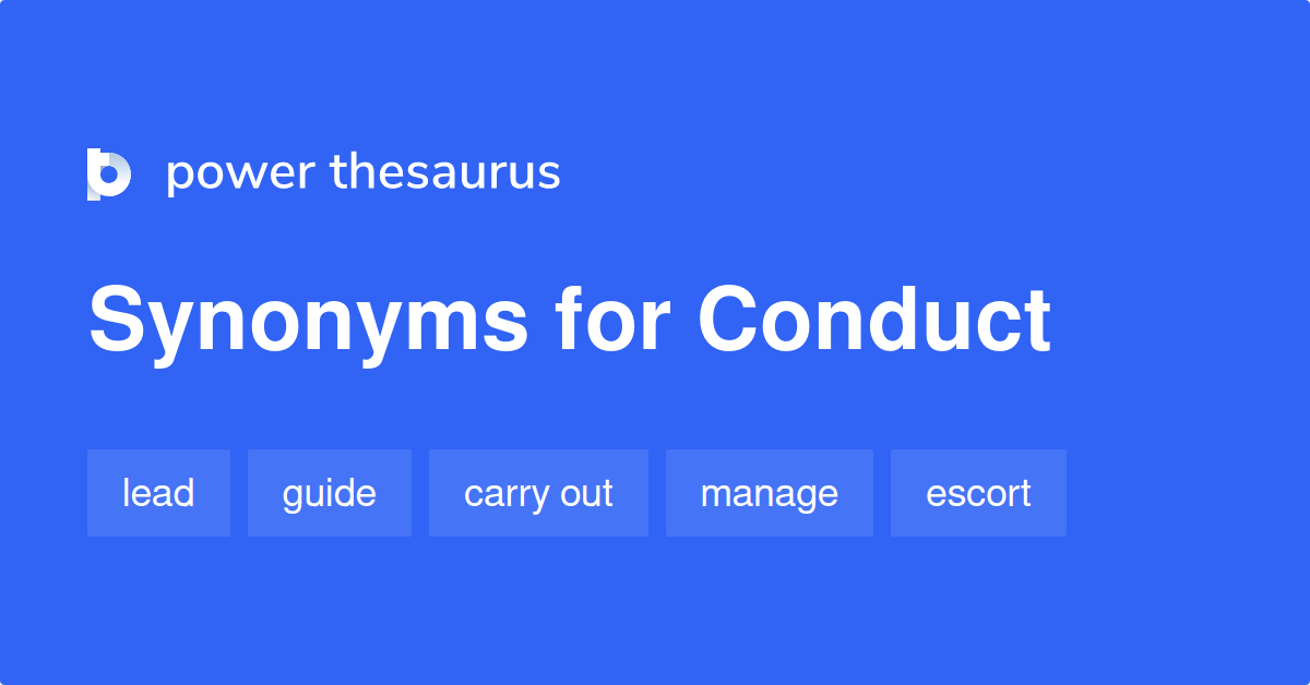 conduct synonyms in english