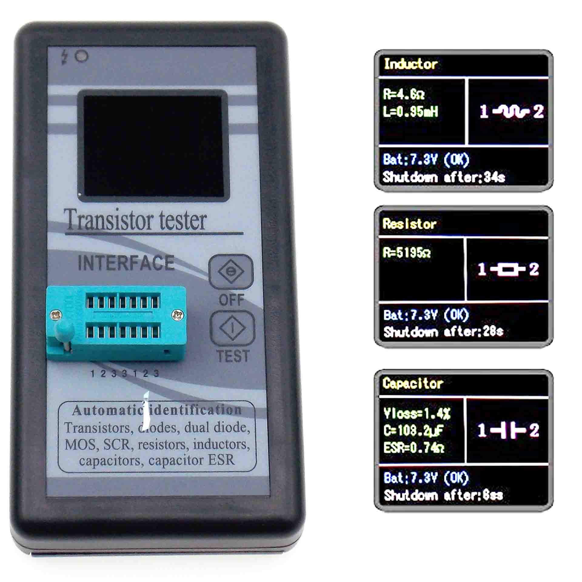 transistor tester interface