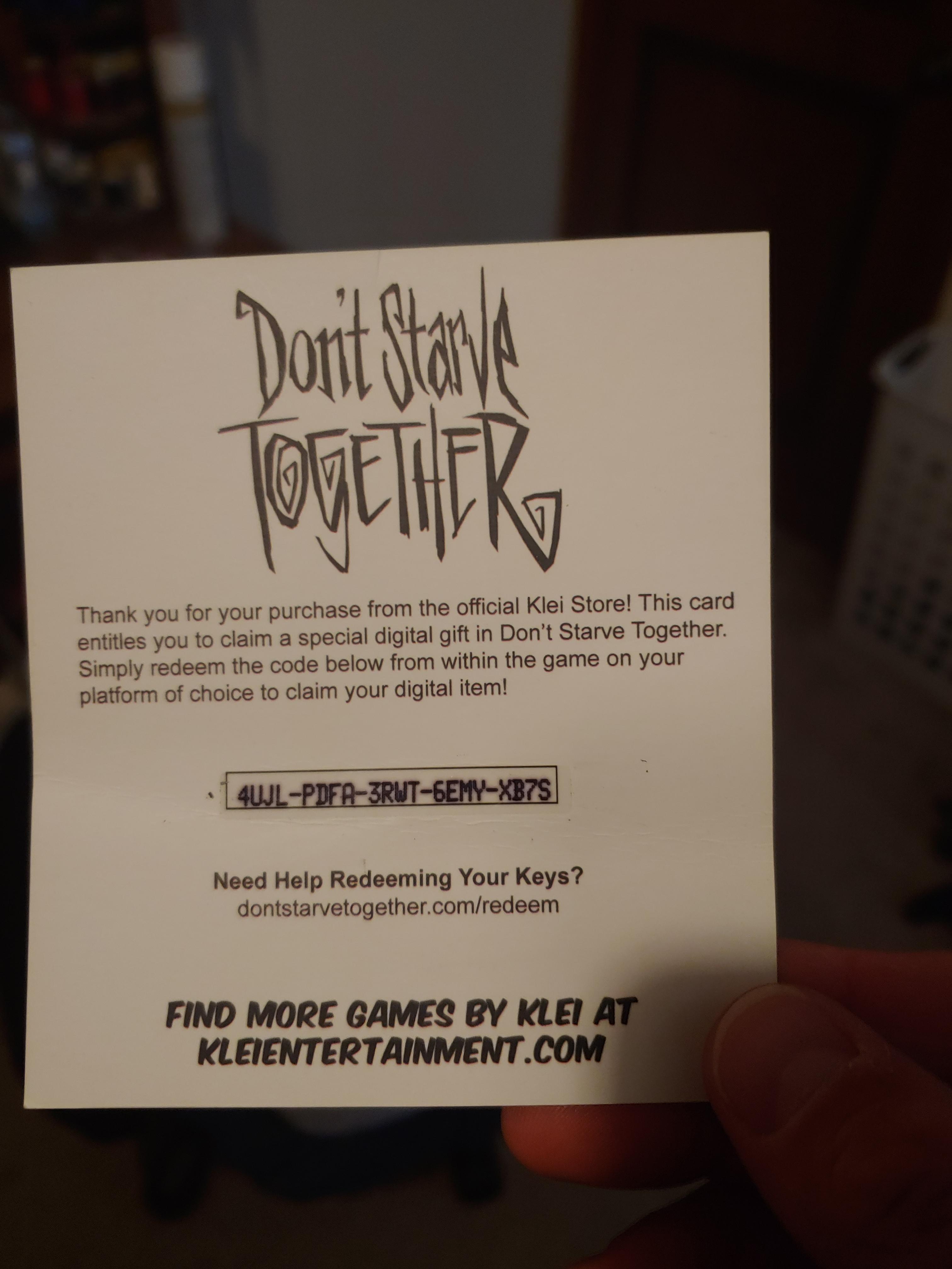 dont starve together codes