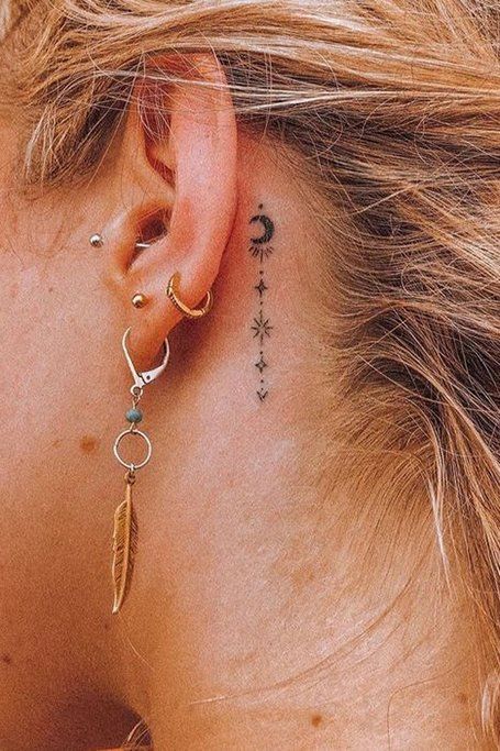 feminine ear tattoos