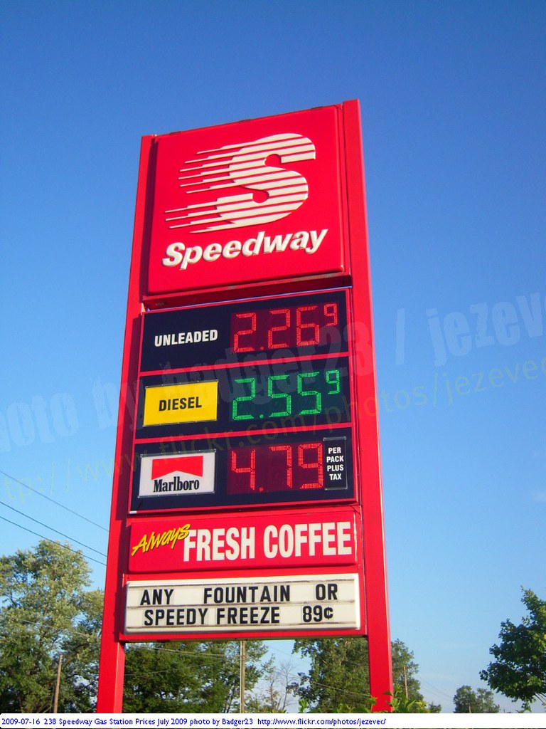 speedway gas price near me