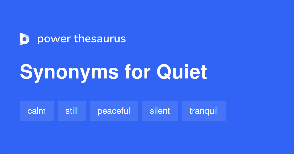 quiet synonym