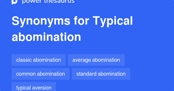 abomination antonym