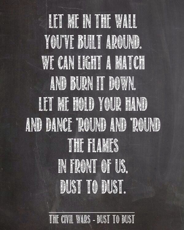 flames to dust lyrics