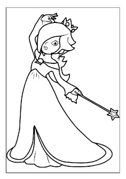 mario rosalina coloring pages