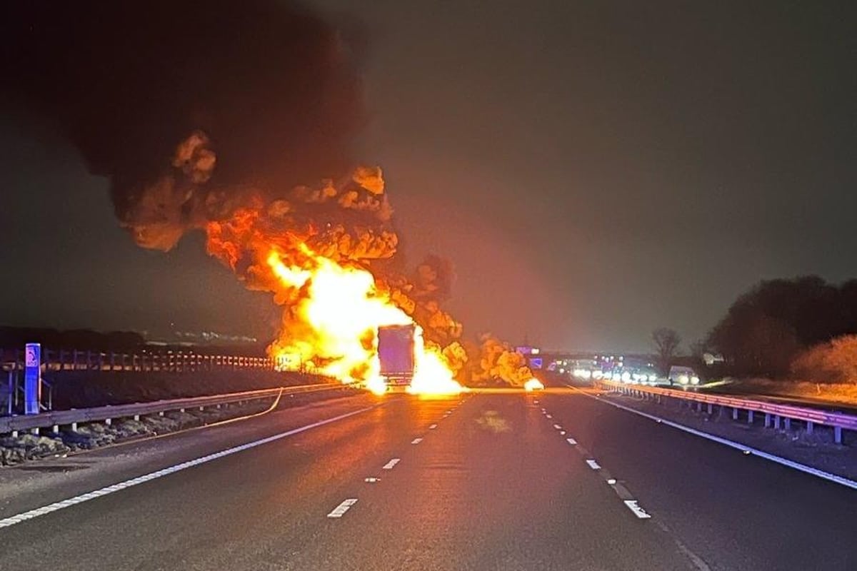 accident today on m62