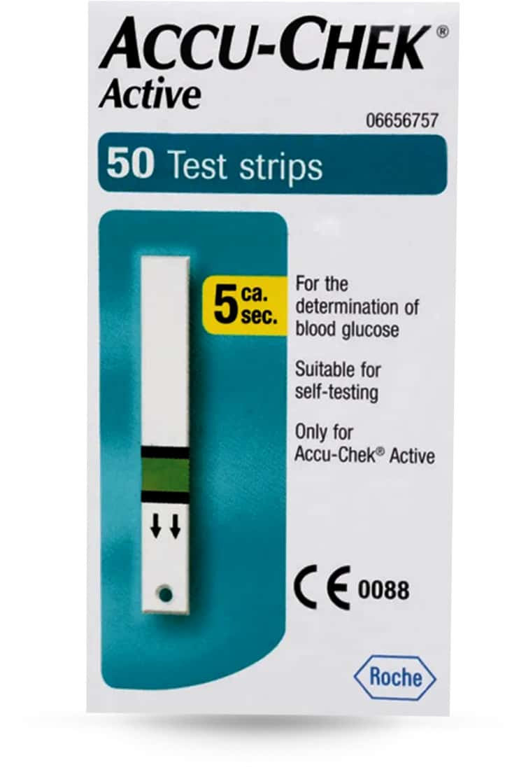 accu chek active strips 50 lowest price