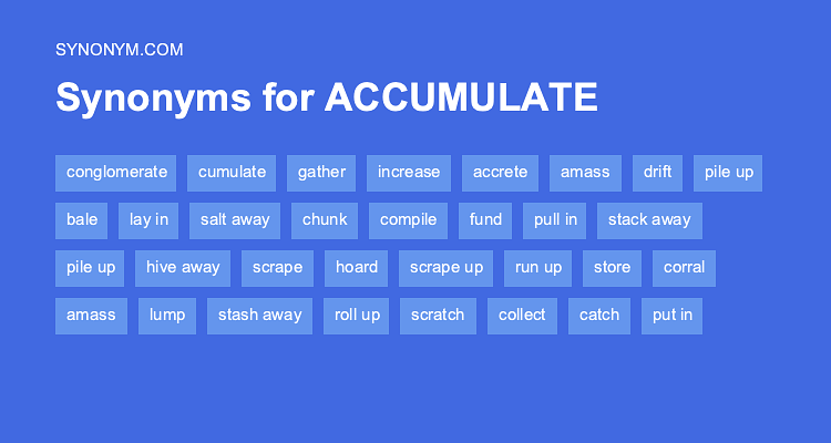 accumulate antonym