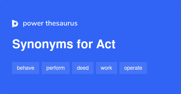 act thesaurus