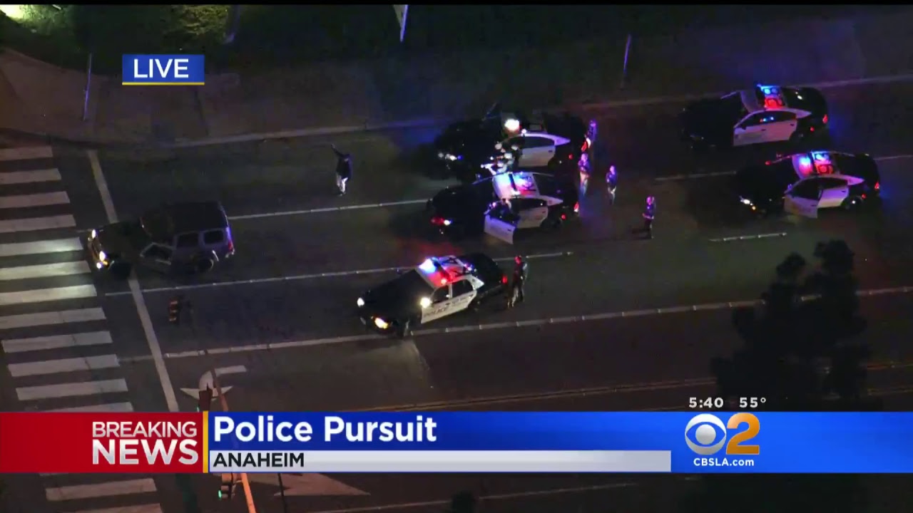 police pursuit today live now