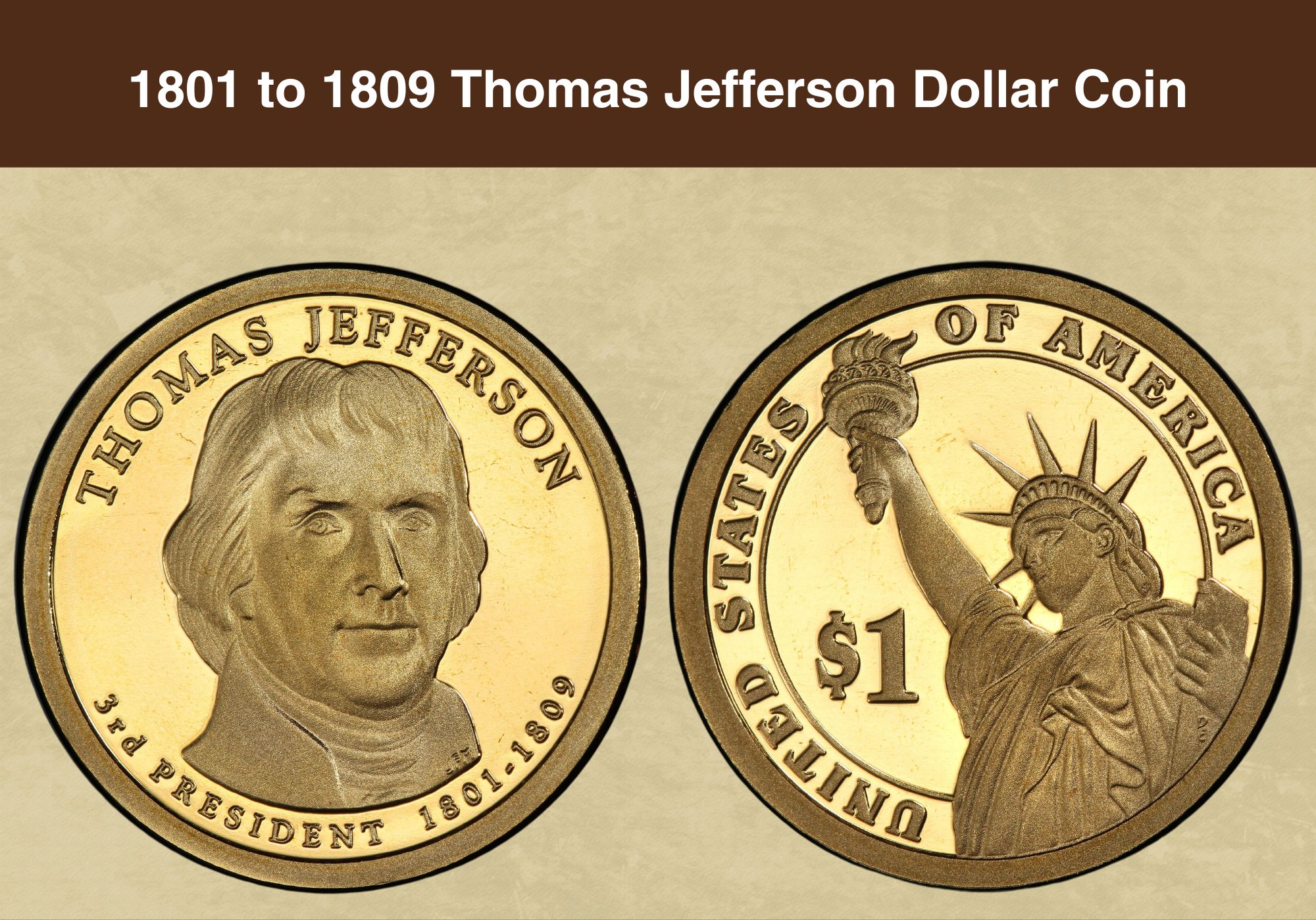 how much is a thomas jefferson dollar coin worth