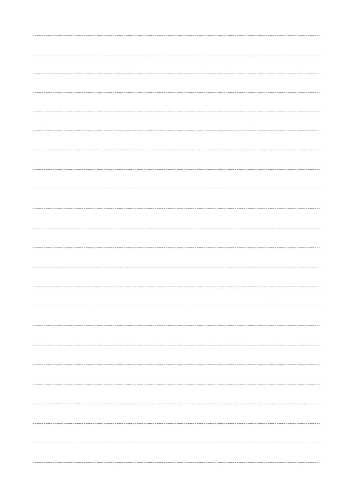 template of lined paper