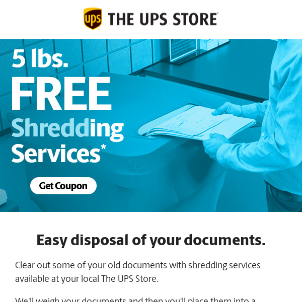 ups shredding documents