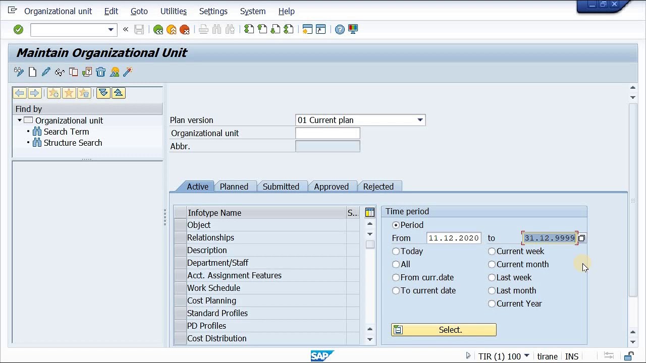 change date format sap