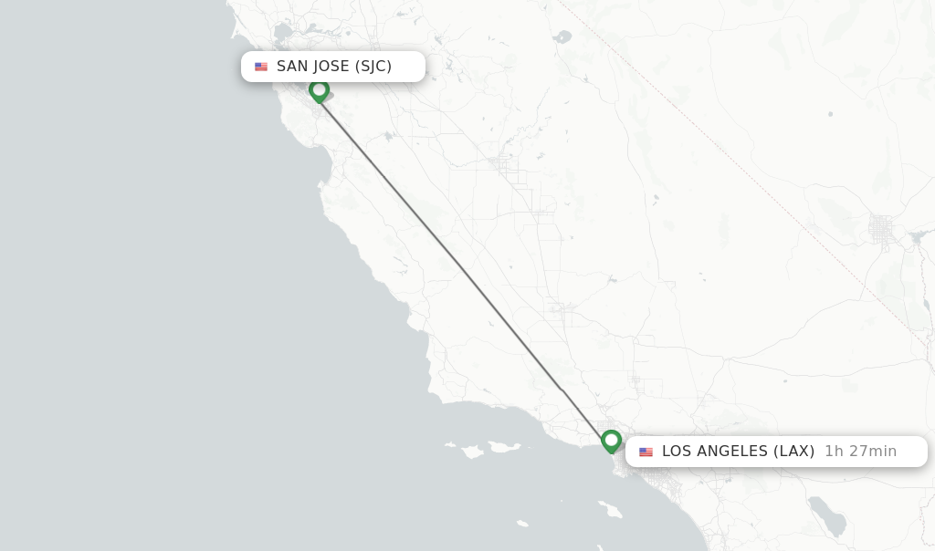 flights from san jose ca to los angeles