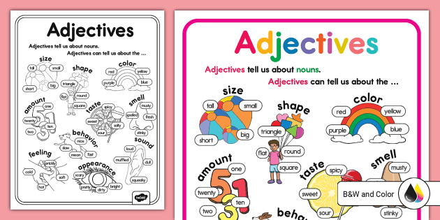 adjectives poster