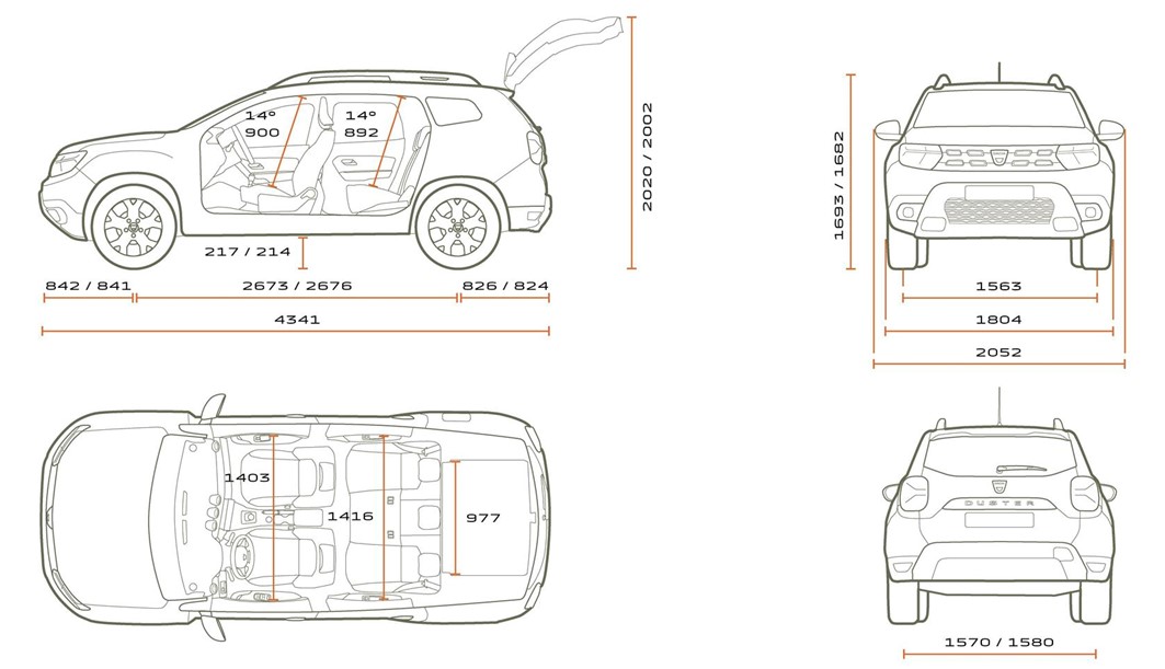 duster dimensions in feet