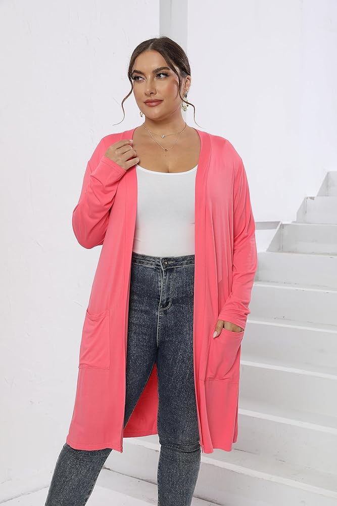 lightweight plus size cardigans